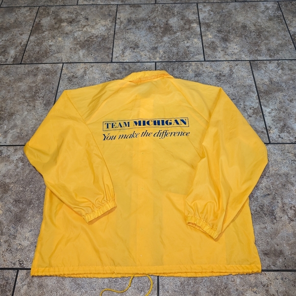 Vintage 80s Michigan Windbreaker Mens Xlg - Picture 1 of 8
